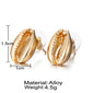 Alloy Stud Shell Earring