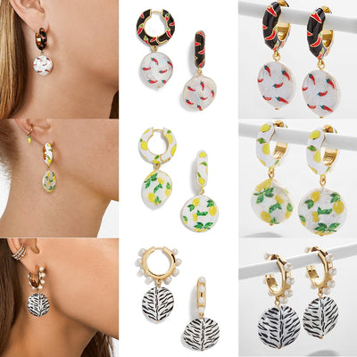 Pearl Shell Fruit Dangle