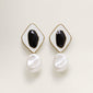 Pearl Heart Drop Earring