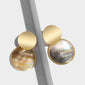 Oversized Round Shell Earring