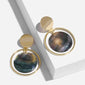 Oversized Round Shell Earring
