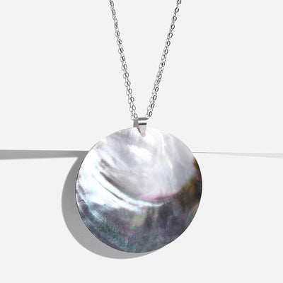 Oversized Round Shell Earring