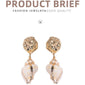 Natural Seashell Drop Earrings