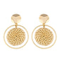 Round Shell Pendant Earring