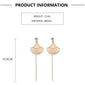 Gold Shell Drop Earrings