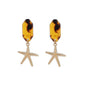 Gold Alloy Seashell Earring