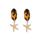 Gold Alloy Seashell Earring