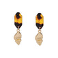 Gold Alloy Seashell Earring