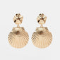 Punk Gold Sea Shell Earring