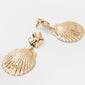Punk Gold Sea Shell Earring