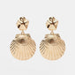 Punk Gold Sea Shell Earring