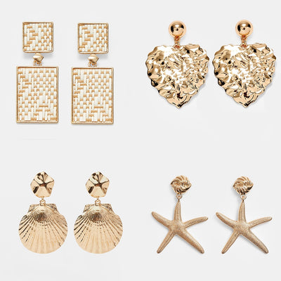 Beach Shell Drop Earrings