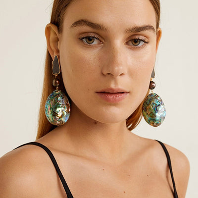 Abalone Shell Drop Dangle