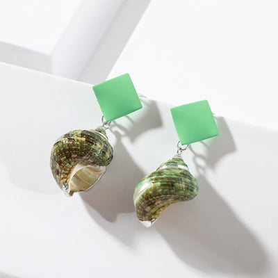 Natural Conch Shell Dangle