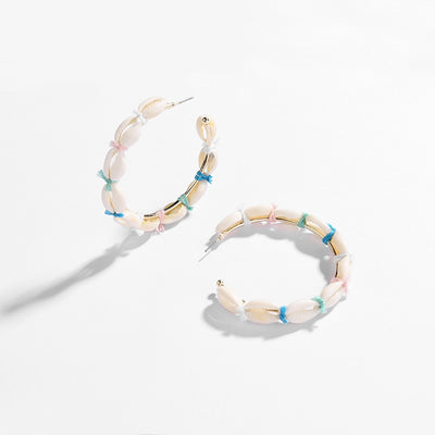 Gold Hollow Hoop Earring