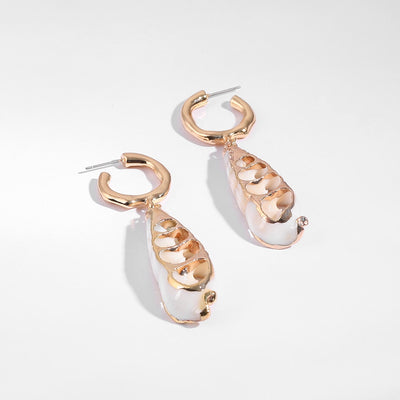 Hollow Conch Shell Dangle