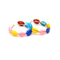 Bohemian Multicolor Shell Hoop Earrings