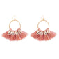 Fan Shaped Tassel Earrings